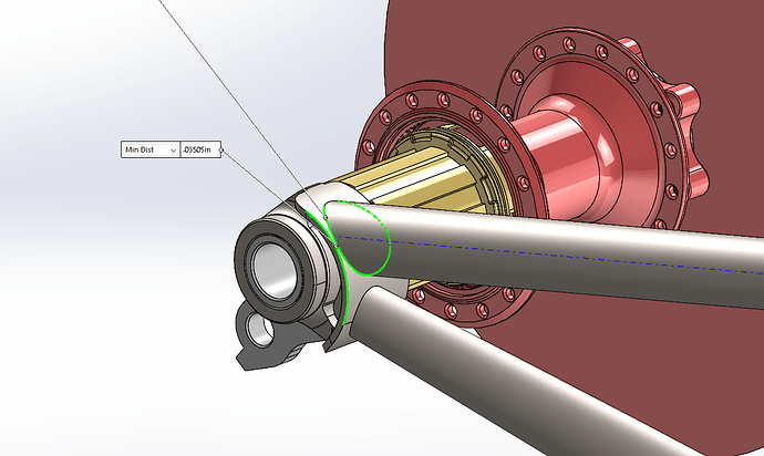 Seatstay boss clearance