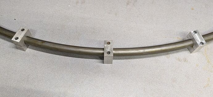 3 clamps for curved tube