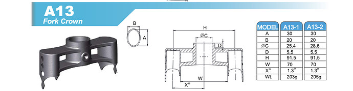 Allotec A13-2 Fork Crown